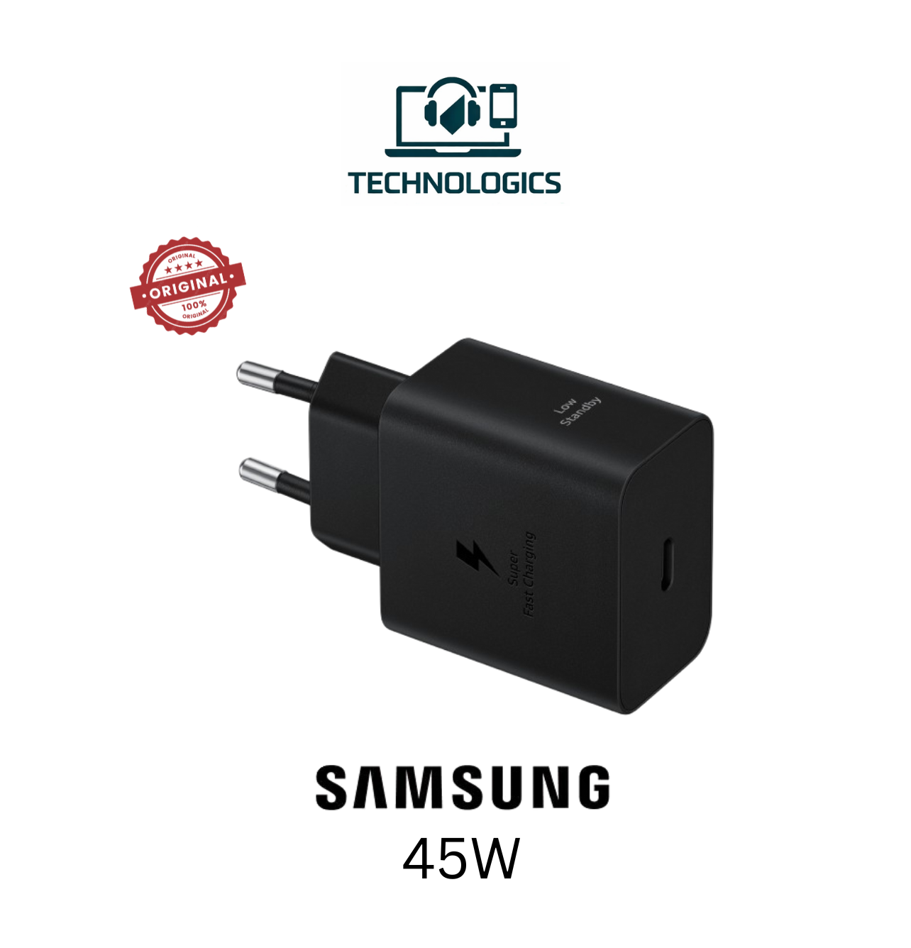 Samsung 45W Super Fast Charging Adapter & Type-C Cable