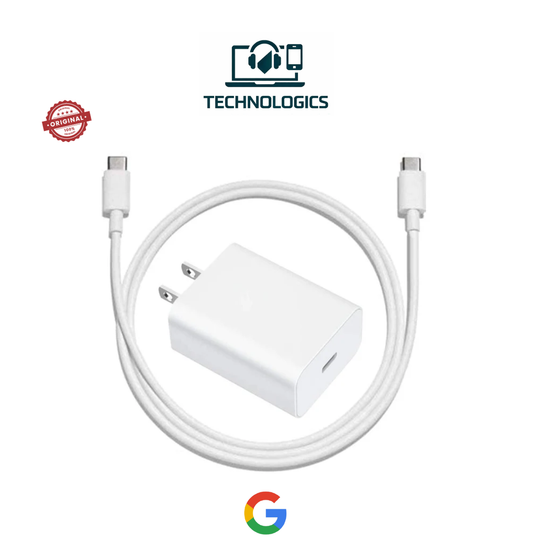 Original Google Pixel 30W USB-C Power Adapter with Type-C Cable
