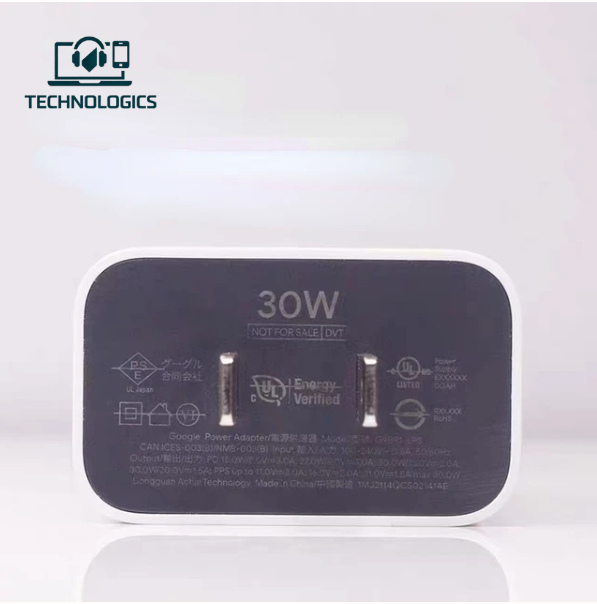 Original Google Pixel 30W USB-C Power Adapter with Type-C Cable